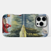 マウンテンワイルダーネスレッドカヌー湖 iPhoneケース (裏面横)