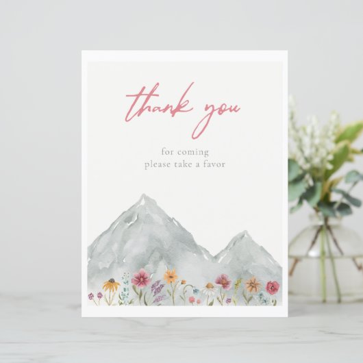 マウンテンワイルドフラワーありがとうごサイン (スタンド正面)