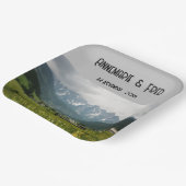 マウンテンワイルドフラワーアウトドア ペーパープレート (傾斜あり)