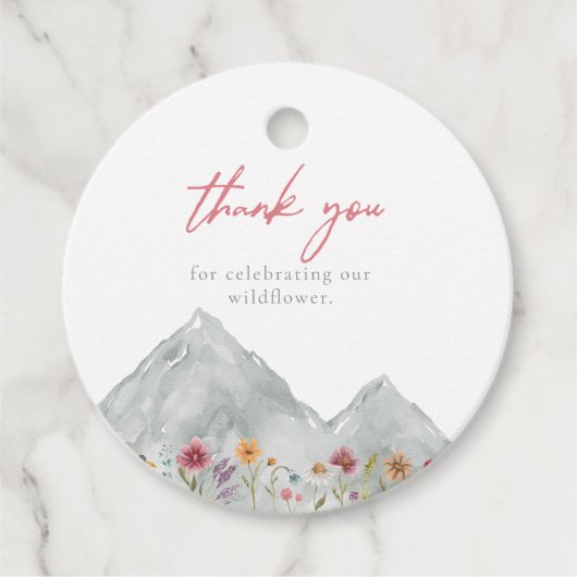 マウンテンワイルドフラワーラベル フェイバータグ (正面)