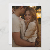 マウンテンワイルドフラワー写真セージグリーン結婚ズ 招待状 (裏面)