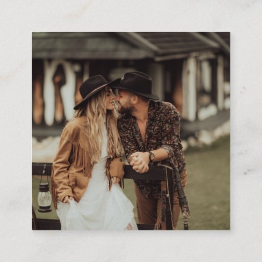 マウンテンワイルドフラワー結婚のウェブサイト | QRコード エンクロージャーカード (裏面)