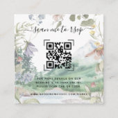 マウンテンワイルドフラワー結婚のウェブサイト | QRコード エンクロージャーカード (正面)