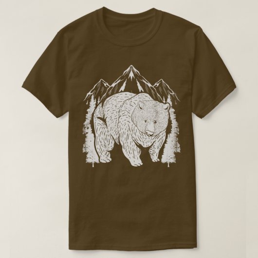 マウンテンワイルドライフベア Tシャツ (デザイン正面)