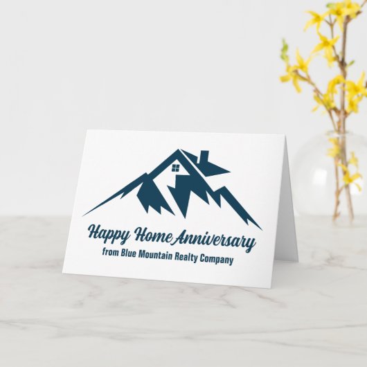 マウンテン不動産カスタムマーケティング カード (黄色い花)