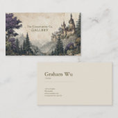 マウンテン威厳のあるキャッスルハイファンタジー 名刺 (正面/裏面)