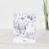 マウンテン忙しスキービレッジメリークリスマス シーズンカード (裏面)