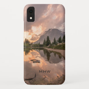 マウンテン池カスタムモノグラム電話ケース iPhone XRケース