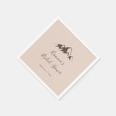 マウンテン澄んカントリーブライダルシャワー スタンダードカクテルナプキン (角)