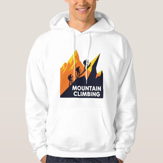 マウンテン登山アドベンチャーシルエット パーカ (正面)