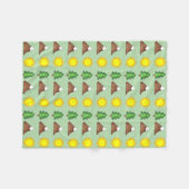 マウンテン登山キャンピングハイキングアウトドア自然 フリースブランケット (正面(横))