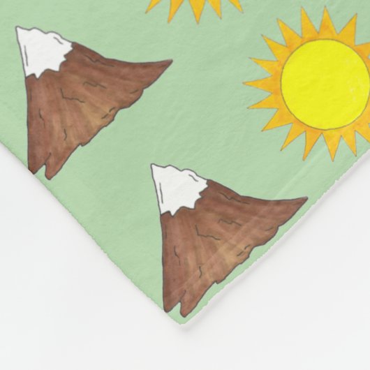 マウンテン登山キャンピングハイキングアウトドア自然 フリースブランケット (角)