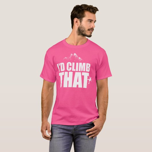 マウンテン登山シャツロック登山I'D Climb T Tシャツ (正面フル)