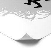 マウンテン登山スクライブルスタイル ポスター (角)