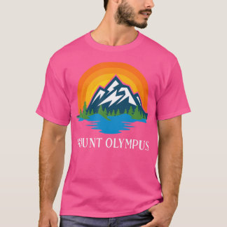 マウンテン登山ハイキングサミットギフト山オリンプ Tシャツ