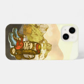 マウンテン登山ハイキング歩くフィットネススポーツ iPhoneケース (裏面横)