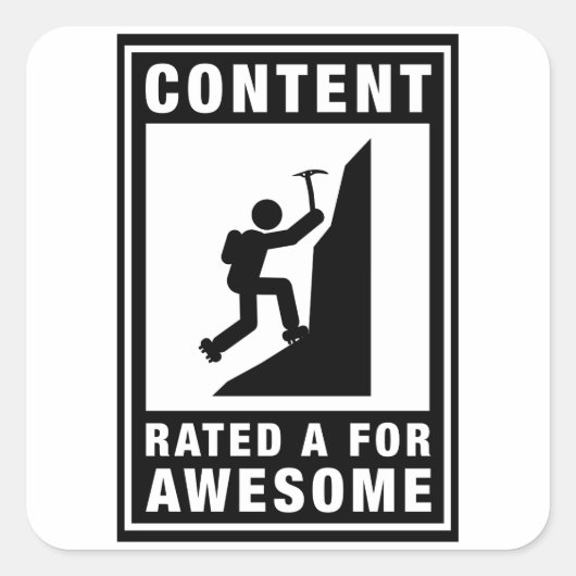 マウンテン登山 スクエアシール (正面)