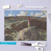 「マウンテン祈りの言葉」ウェスタン・アートby Walter Ufer 薄葉紙 (クラフト)