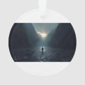 マウンテン素晴らしバ威厳のあるレーの男 オーナメント (裏面)