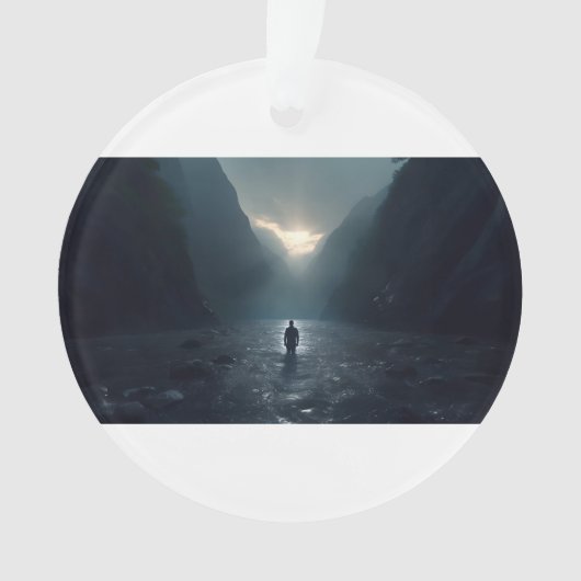 マウンテン素晴らしバ威厳のあるレーの男 オーナメント (正面)