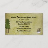 マウンテン素朴カントリーシルエットムース 名刺 (裏面)