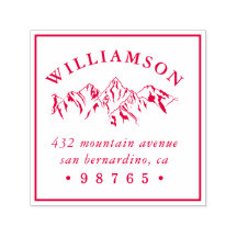 マウンテン素朴スケッチ差出人住所