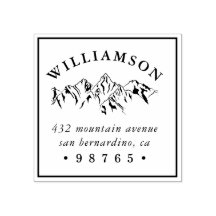 マウンテン素朴スケッチ差出人住所