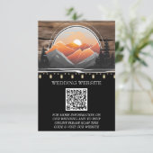 マウンテン素朴バレーフォレストサンセット自然 エンクロージャーカード (スタンド正面)