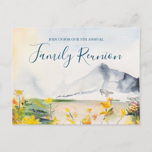 マウンテン素朴ファミリー懇親会はがき ポストカード (正面)