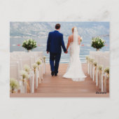 マウンテン素朴フォレスト結婚式招待状 ポストカード (裏面)