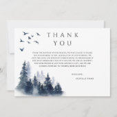 マウンテン素朴ボホエバーグリーンサンキューカード サンキューカード (正面)