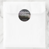 マウンテン結婚スカイの日 ラウンドシール (バッグ)