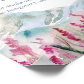 マウンテン結婚ズウォーターカラーオープンバー ポスター (角)