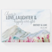 マウンテン結婚ズウォーターカラーランドスケープゲストブック ゲストブック (正面)