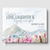 マウンテン結婚ズウォーターカラーランドスケープゲストブック ゲストブック (正面)