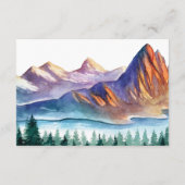 マウンテン結婚ズゲスト情報カード エンクロージャーカード (裏面)