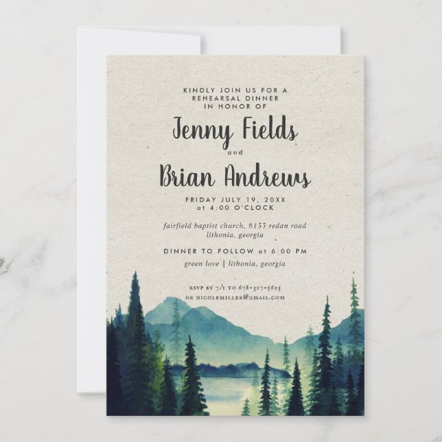 マウンテン結婚ズ・リハーサル・ディナー (正面)