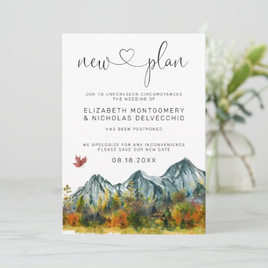 マウンテン結婚ズ |延期結婚のお知らせ 招待状 (スタンド正面)