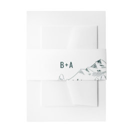 マウンテン結婚レンジのベリーバンド 招待状ベリーバンド