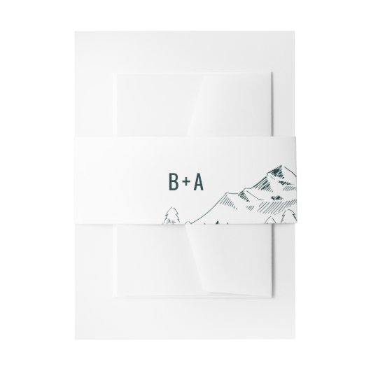 マウンテン結婚レンジのベリーバンド 招待状ベリーバンド (正面例)