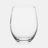 マウンテン結婚式の引き出物ガラス ステムなしワイングラス (左)