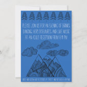 マウンテン結婚式招待状 招待状 (裏面)