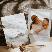 マウンテン結婚式招待状 招待状