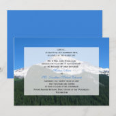 マウンテン結婚式招待状 招待状 (正面/裏面)