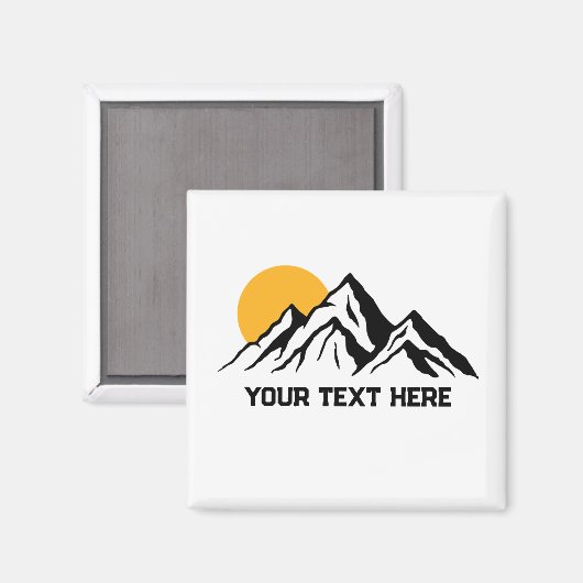 マウンテン絵を描ズワイルダネスカスタム マグネット (正面/裏面)