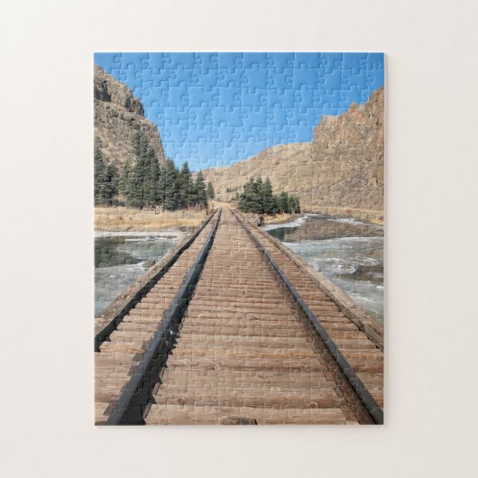 マウンテン鉄道 – 11x14 - 252個 ジグソーパズル (縦)