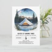 マウンテン魔法子供の誕生日 招待状 (スタンド正面)