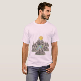 マウンテン アドベンチャー - 水彩自然Tシャツ Tシャツ