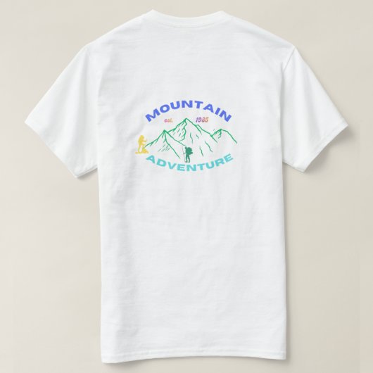 マウンテン アドベンチャー Tシャツ (デザイン裏面)