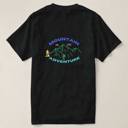 マウンテン アドベンチャー Tシャツ (デザイン裏面)